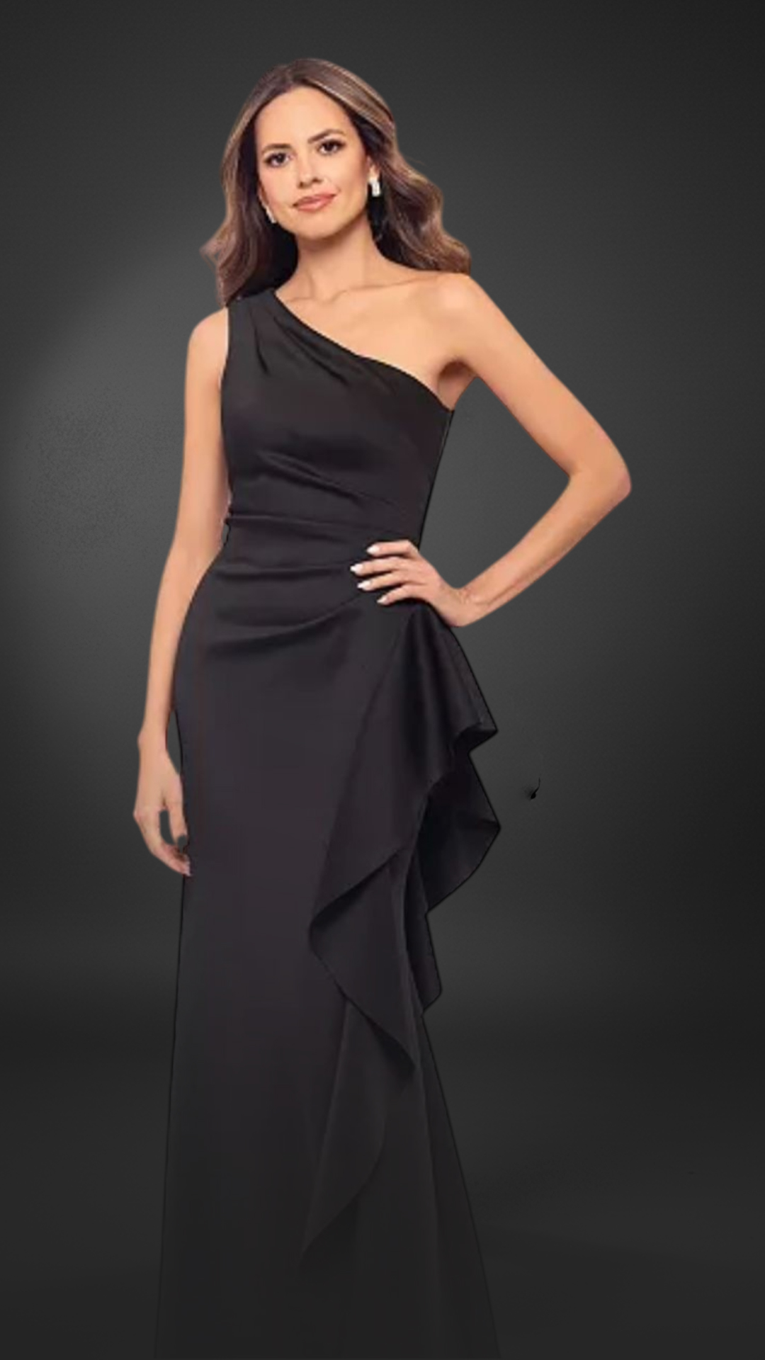 noir elegance one shoulder gown noir elegance one shoulder gown
