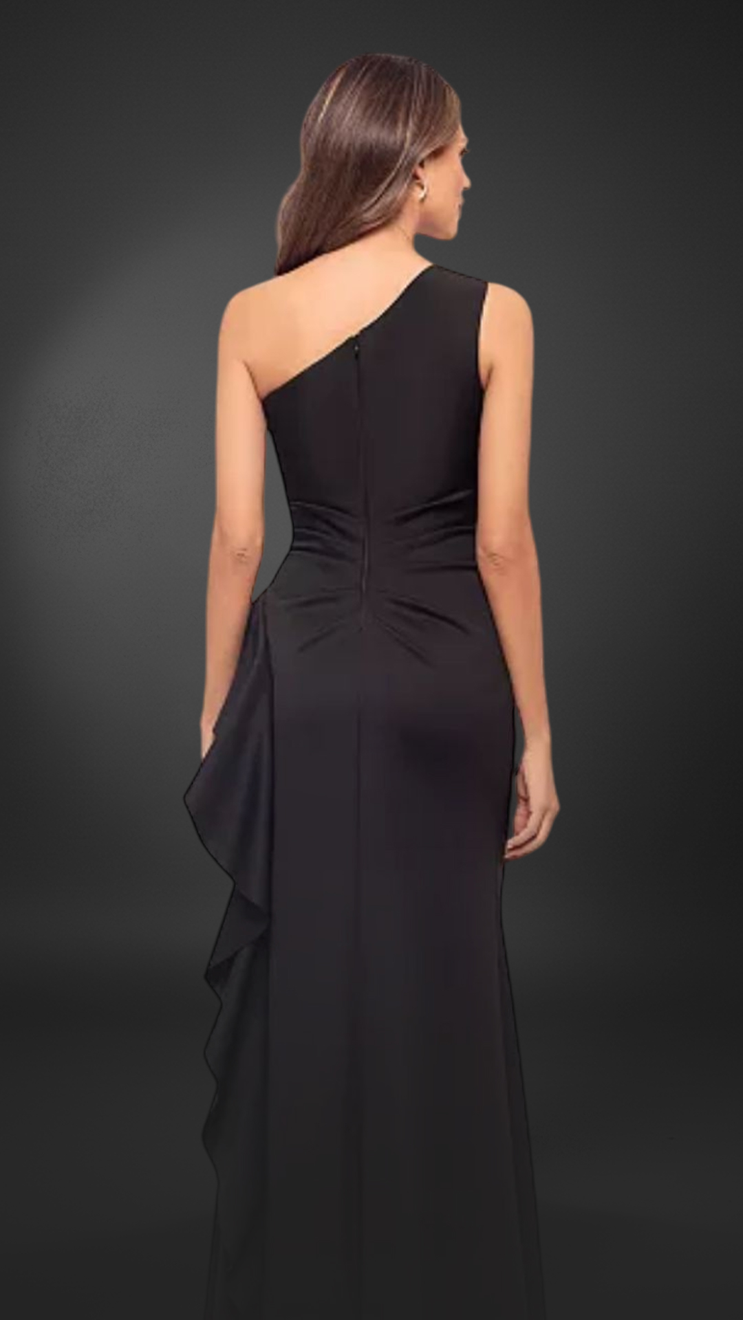 noir elegance one shoulder gown noir elegance one shoulder gown