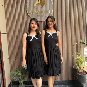 pretty bow black dress