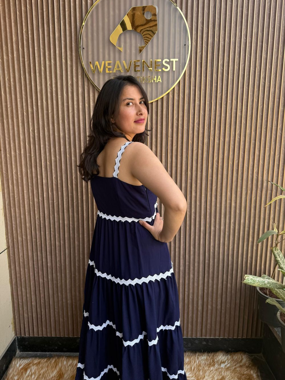 indigo riviera tiered dress indigo riviera tiered dress