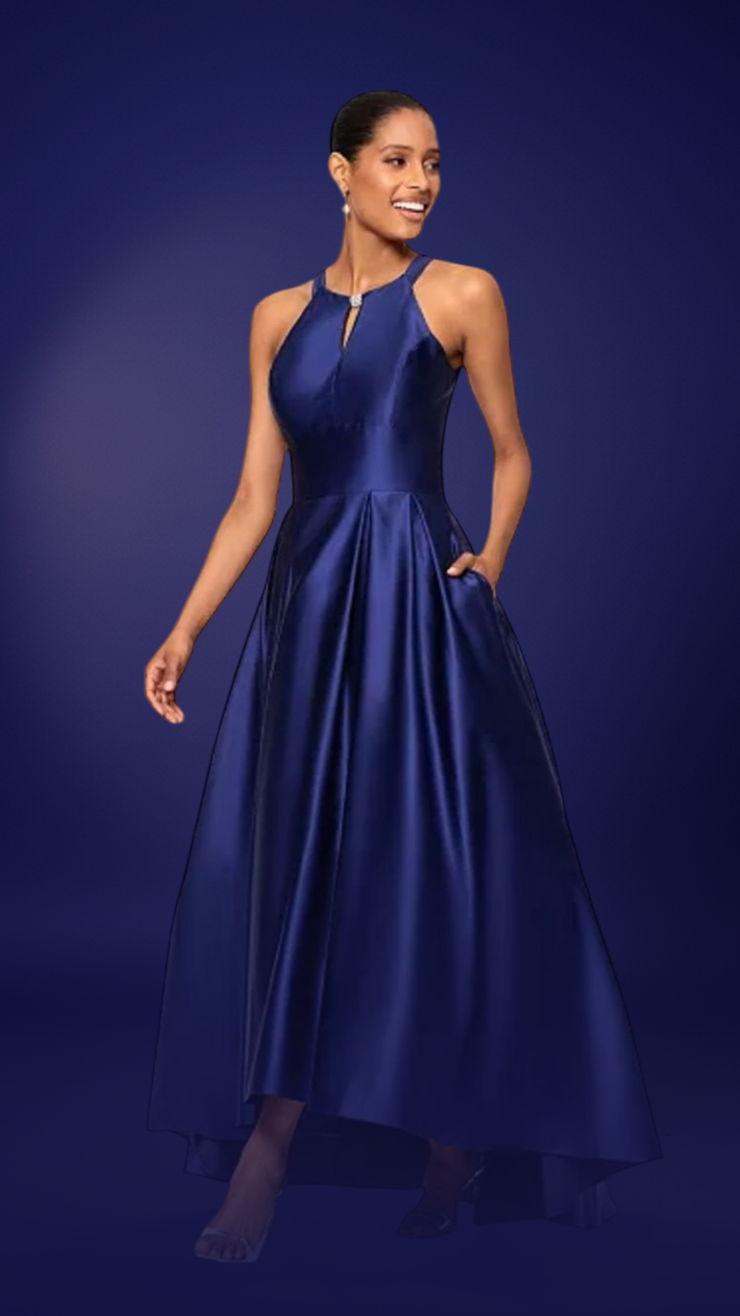 midnight grace satin gown midnight grace satin gown