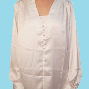 pearl button blouse