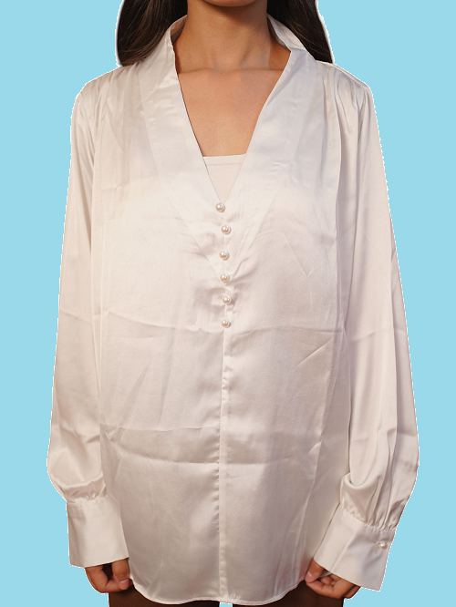 pearl button blouse pearl button blouse