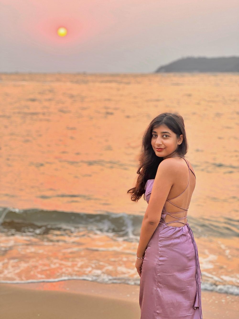 sunset gleam satin dress sunset gleam satin dress