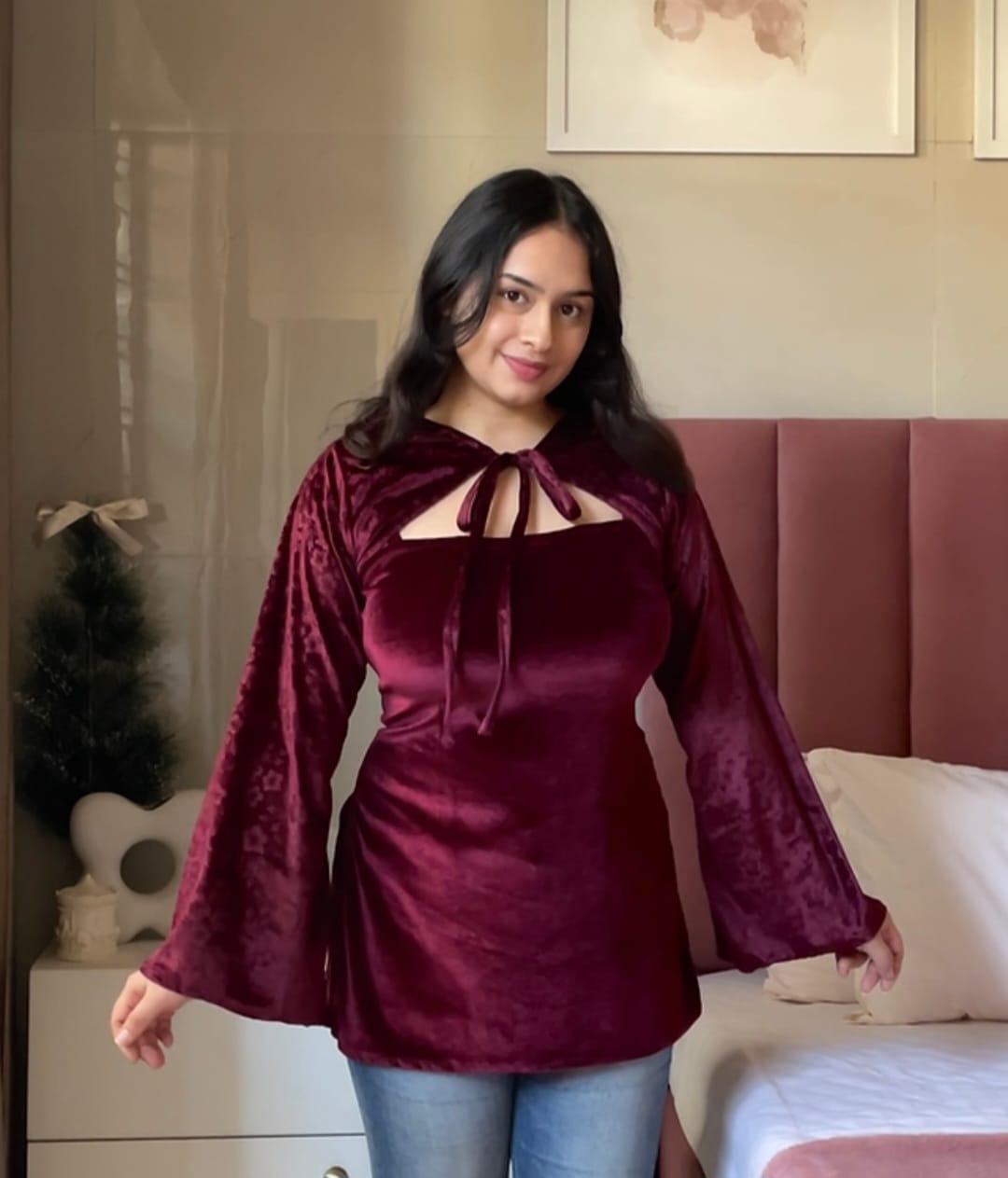 wine velvet bolero shrug kurti wine velvet bolero shrug kurti