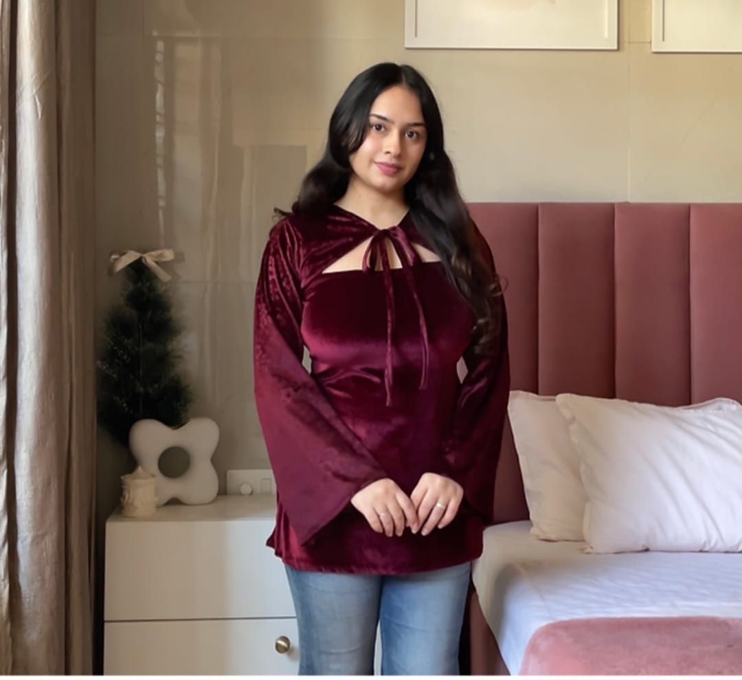 wine velvet bolero shrug kurti wine velvet bolero shrug kurti